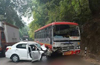 4 dead, 2 critical in KSRTC bus-car collision at Shiradi Ghat
